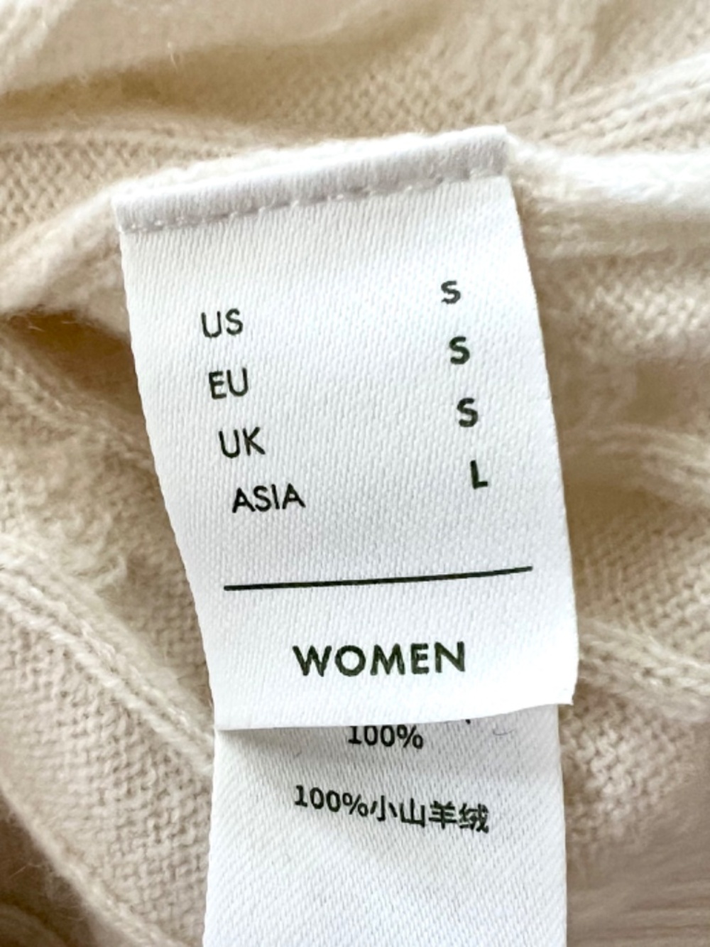LILYSILK 100% Baby Cashmere Cable Knit Button Cardigan in Ivory - S - Picture 8 of 13